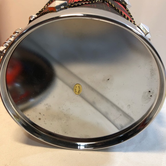 Vintage Tartan Ice Bucket with Lid,  Hong Kong Drum style With Original Box - Picture 13 of 16